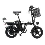 16-inch lithium battery beach tire, six shock absorbers, NFC instrument panel, valet parking foldable electric bicycle, can be placed in the trunk of the car, 400W motor